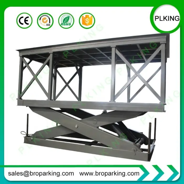 5000kg Load Basement Pit Auto Hydraulic Scissor Lift Table — image 4