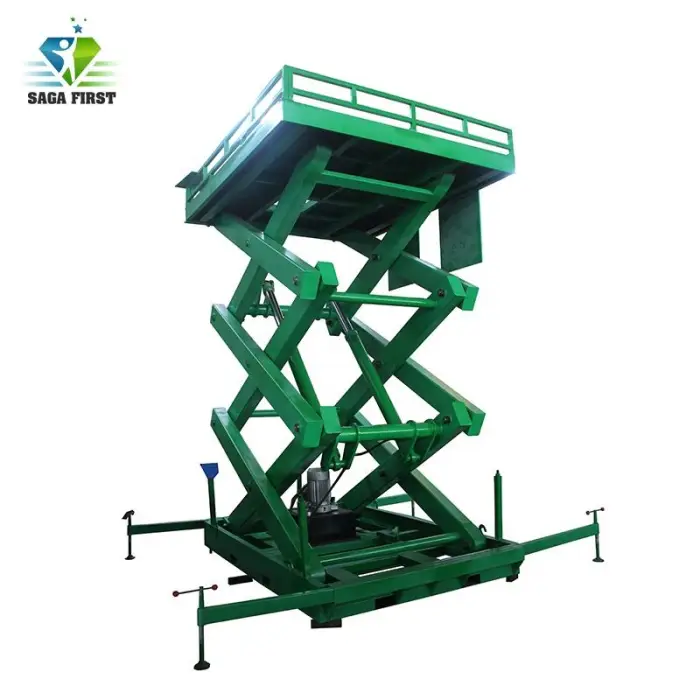 Industrial Scissor Lift Table 3 Ton Hydraulic Material Lift with CE — image 3