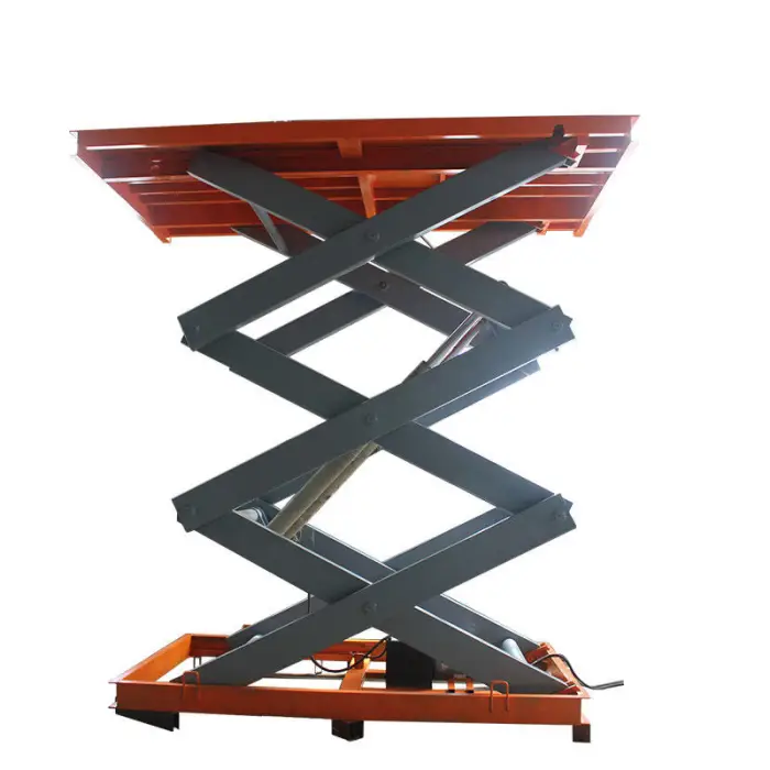 High Lifting Electric Three Scissors Lift Table with 3.4m Max Height and Metal Construction — image 3
