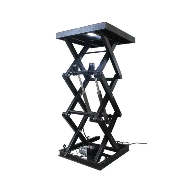 High Lifting Electric Three Scissors Lift Table with 3.4m Max Height and Metal Construction — image 6