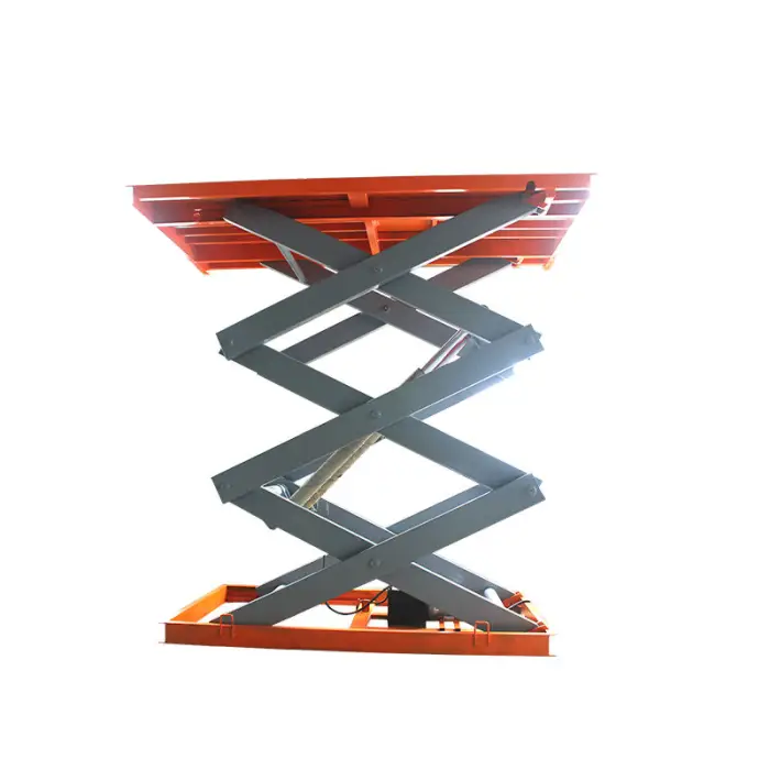 High Lifting Electric Three Scissors Lift Table with 3.4m Max Height and Metal Construction — image 7