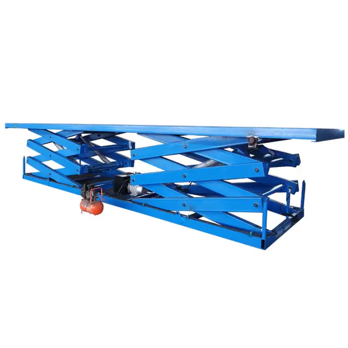 Stationary Electric Hydraulic Scissor 2 Ton Freight Elevator for Warehouse — image 7