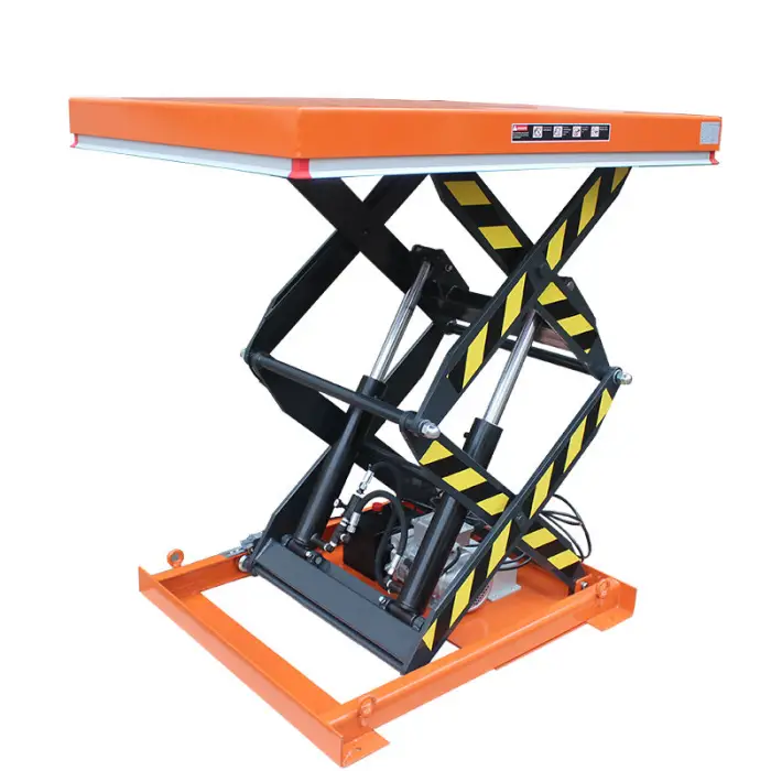 SAGA FIRST 1m-4m Warehouse Hydraulic Carbon Steel Electric Scissor Lift Table with Emergency Decline Valve and Multi-Voltage — image 6