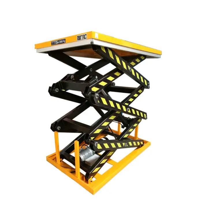 2022 Stationary Lift Table Platform Three Scissors Mini Table Lift — image 3