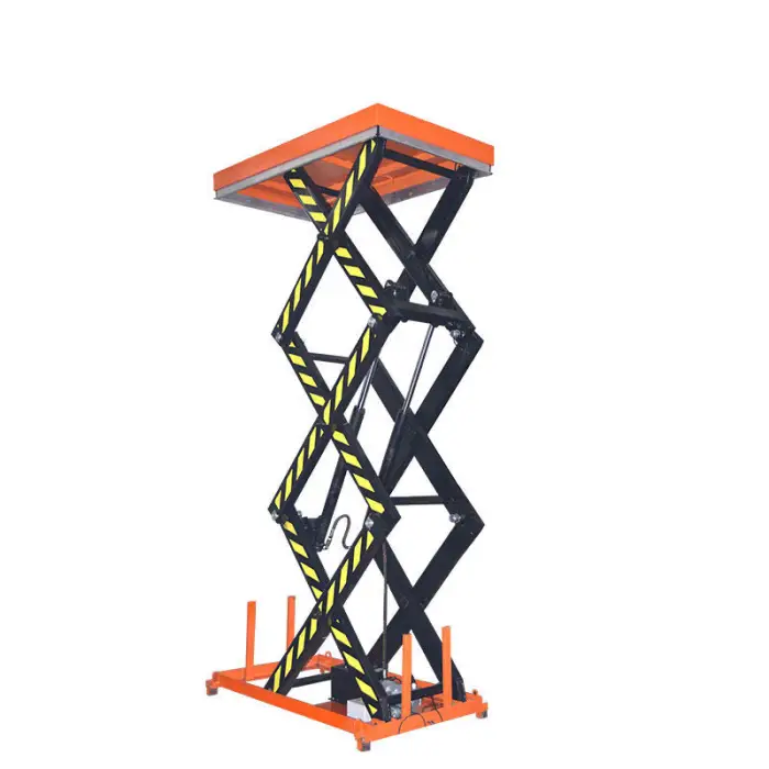 2022 Stationary Lift Table Platform Three Scissors Mini Table Lift — image 4