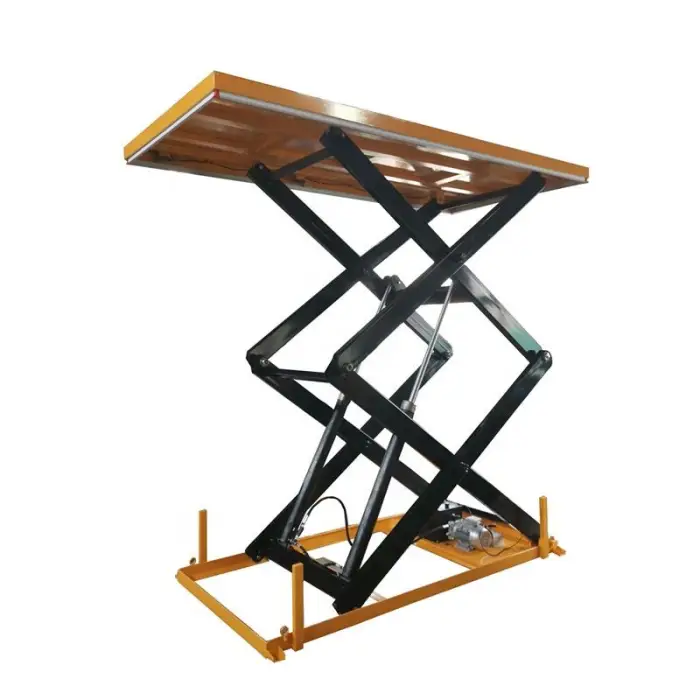 High Quality SAGA FIRST Hydraulic Lift Elevator Scissor Lifting Table Double Scissor Plastic Spraying Surface Control Handle — image 7
