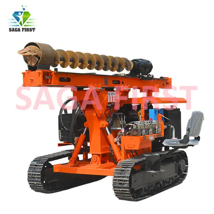 Mini Portable Solar Pile Driver Lightweight Ground Screw Piling Machine for Small Solar System — image 3