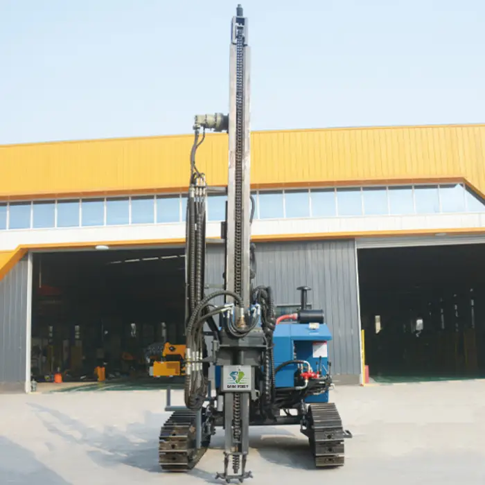 Mounted Solar Pile Driver Hydraulic Photovoltaic Piling Rig Solar Panel Ground Screw Pile Installation Projects — image 6