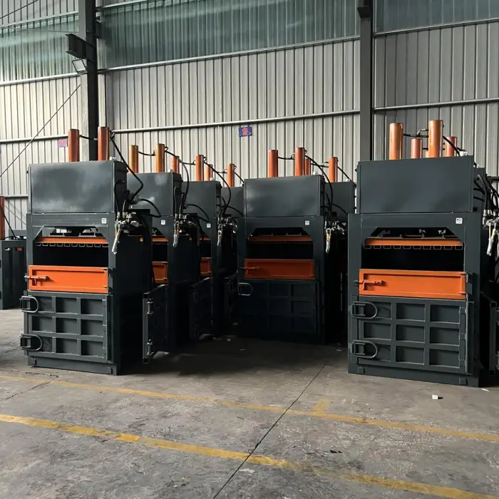 30ton Small Semi Automatic Garbage Compactor and Waste Cartons Balers for Aluminum Tin Cans Plastic Pet Baling Machine — image 7