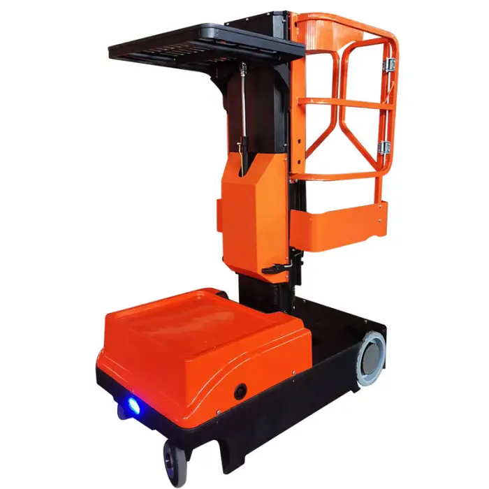 ISO CE High Quality Full Electric Aerial Work Order Picker With Lifting Small Tray — image 3