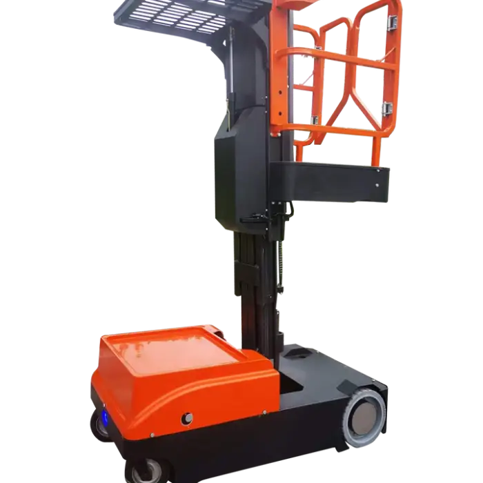 ISO CE High Quality Full Electric Aerial Work Order Picker With Lifting Small Tray — image 6