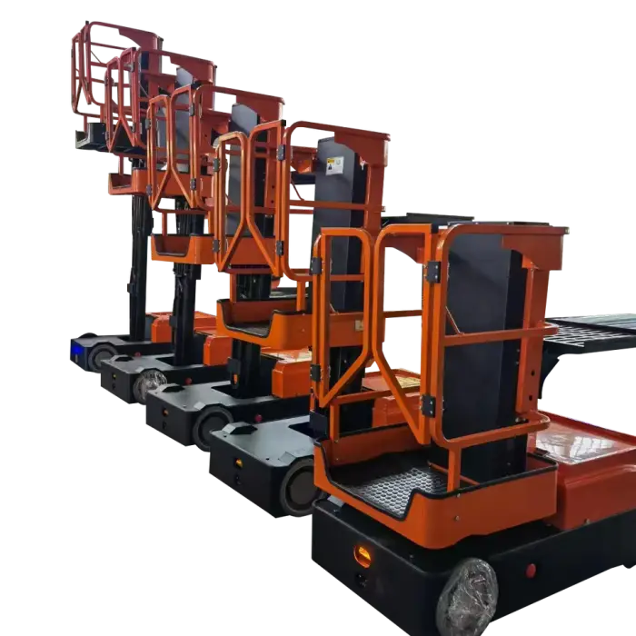 ISO CE High Quality Full Electric Aerial Work Order Picker With Lifting Small Tray — image 7