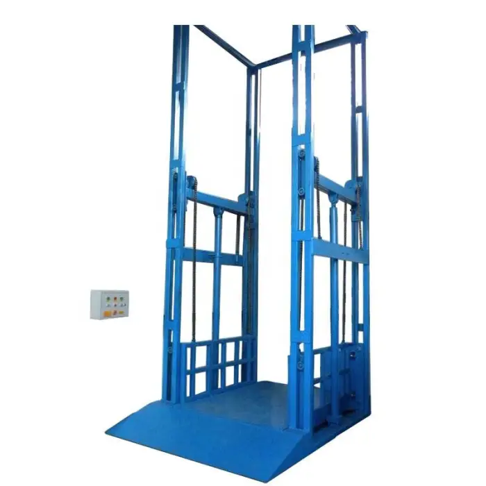 Guide Rail Lift Vertical Chain Guided Hydraulic Cargo Lift — image 7
