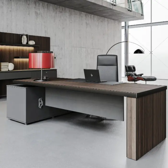 Luxury Modern L Shape Executive Office Furniture Manager Table Ceo Office Desk Boss Chair Desk Executive Boss Desk — image 6