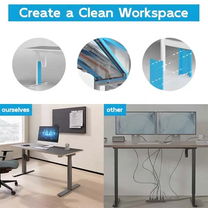 commercial office furniture office table office desks CEO wood modern executive computer desk ergonomic chair — image 6