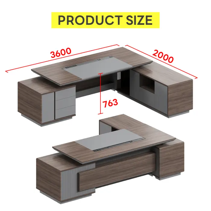 Office Furniture boss Desk Manager Ceo Luxury Desk boss Table for Office Executive Office Desk Table Escritorio — image 4