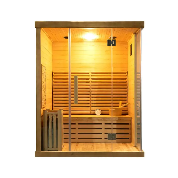 New Arrival 3 Person Traditional Steam Sauna Room — image 3