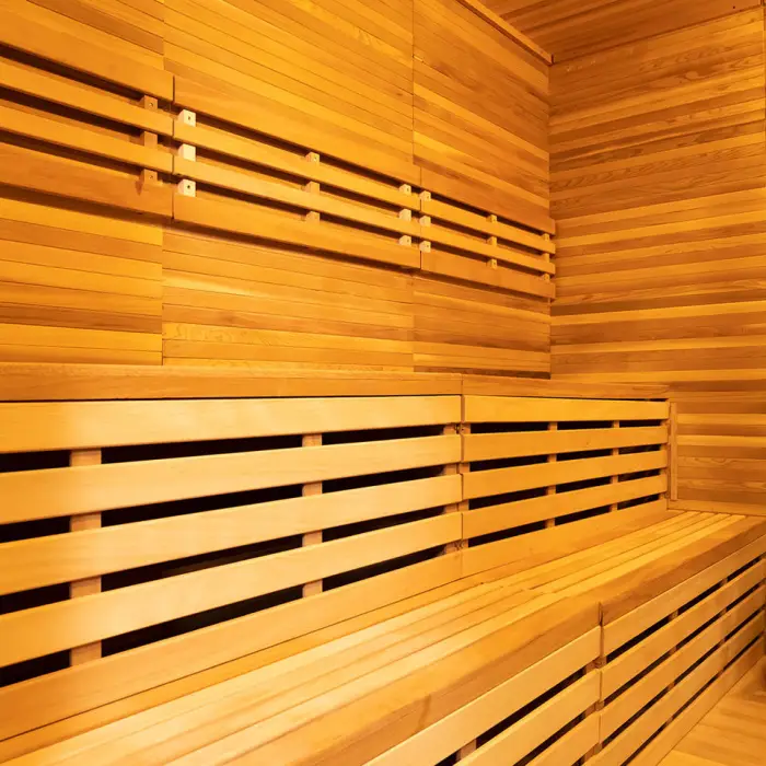 Large Wooden Sauna Room Red Cedar Wood Traditional Steam Sauna — image 7