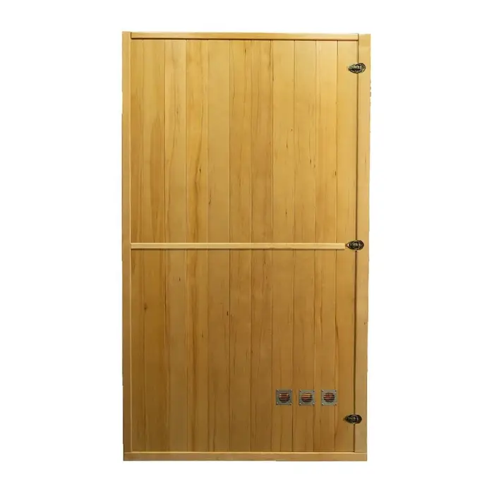 Standard Steam Wooden Sauna Cabinet Hemlock Sauna With Colorful Light — image 7