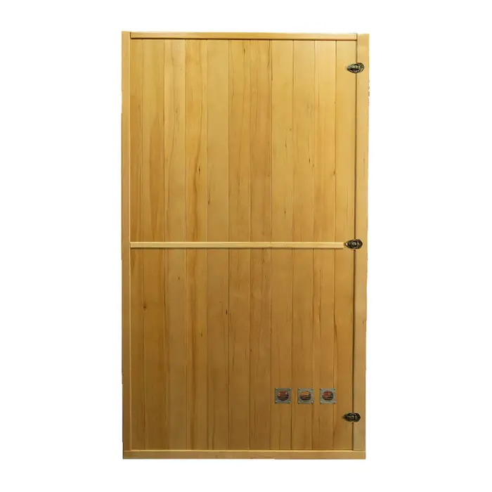 2 Person Indoor Traditional Sauna Room Solid Wood Home Dry Steam Sauna — image 5
