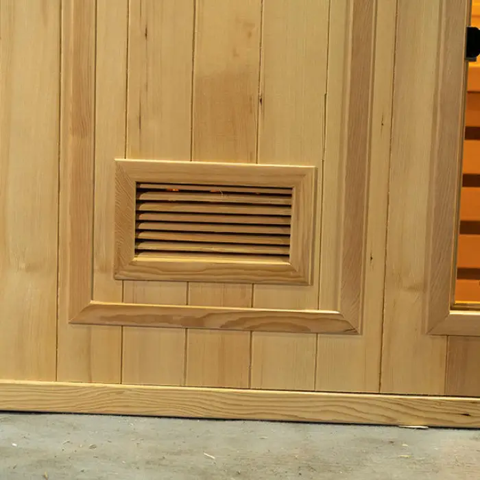 2 Person Indoor Traditional Sauna Room Solid Wood Home Dry Steam Sauna — image 7