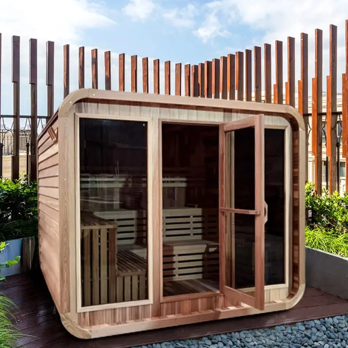 Sauna Wood Cube Square Sauna — image 4