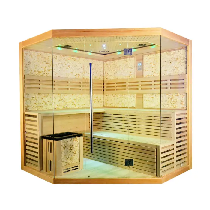 Hemlock Red Cedar Steam Wooden Indoor Outdoor Traditional Sauna Rooms — image 3