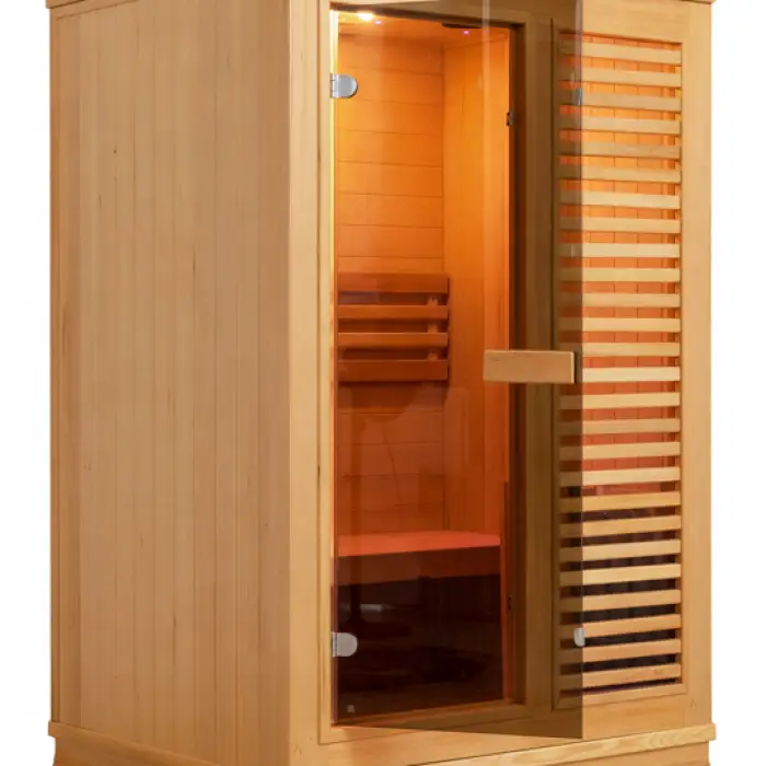 Prefab Sauna Cabin Wooden Personal Traditional Steam Indoor Sauna Room for 2 Peson — image 4
