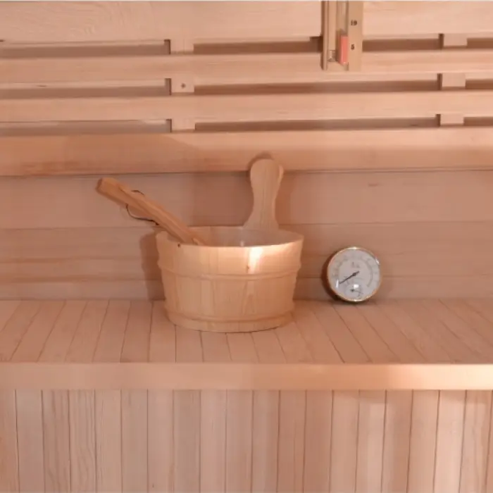Good Quality Dry Sauna Traditional Wood Steam Sauna Room — image 7