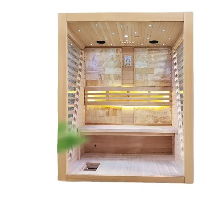 Outdoor/Indoor Traditional Stove Hot Rocks Finnish Steam Sauna Room — image 5