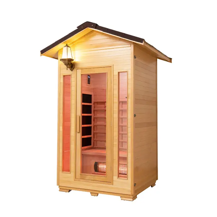Garden Use 2 Person Far Infrared Outdoor Sauna Room — image 3