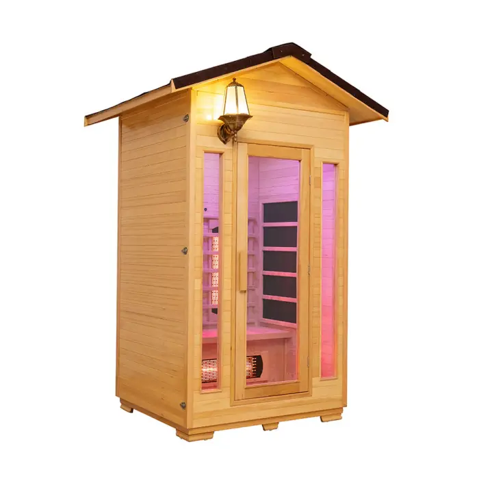Garden Use 2 Person Far Infrared Outdoor Sauna Room — image 4