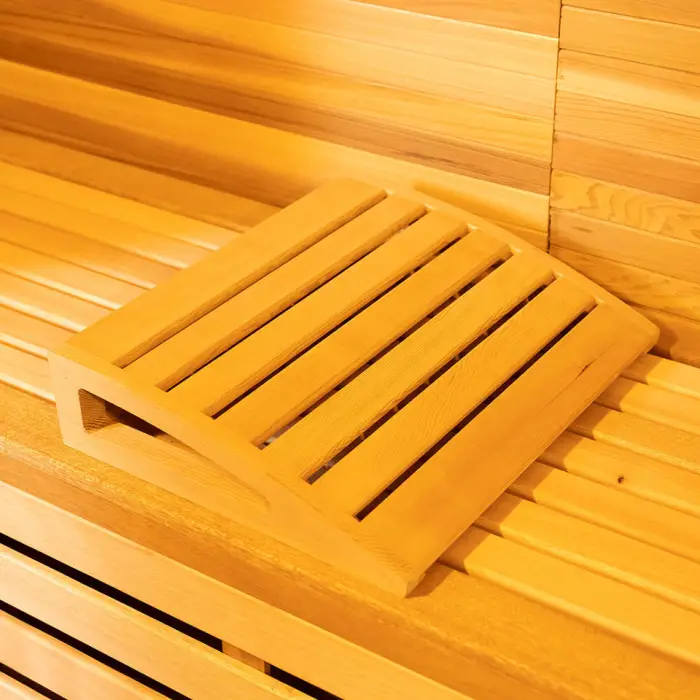 Red Cedar Wood 6 Person Sauna Room Home Dry Steam Outdoor Traditional Sauna — image 6