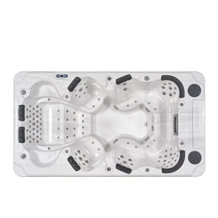 Factory US Acrylic Balboa Control 8 Person Swimming Pool Outdoor Rectangle Spa Hot Tubs — image 3
