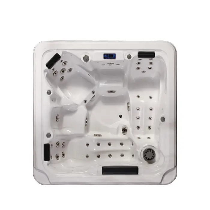 Popular Air Jet Massage Outdoor Spa Hot Tub Massage Spa Swimming Two Person Hot Bath Tub Outdoor Double Lounge — image 3