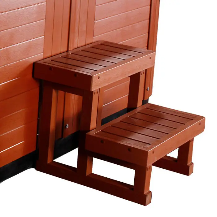 Popular Air Jet Massage Outdoor Spa Hot Tub Massage Spa Swimming Two Person Hot Bath Tub Outdoor Double Lounge — image 7
