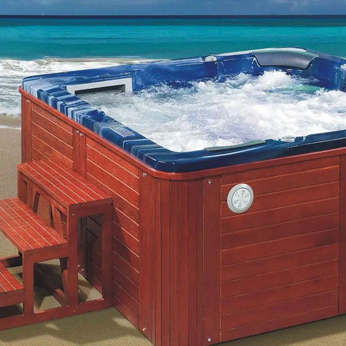 Large Modern Outdoor Acrylic Shell Spa Hot Tub — image 4