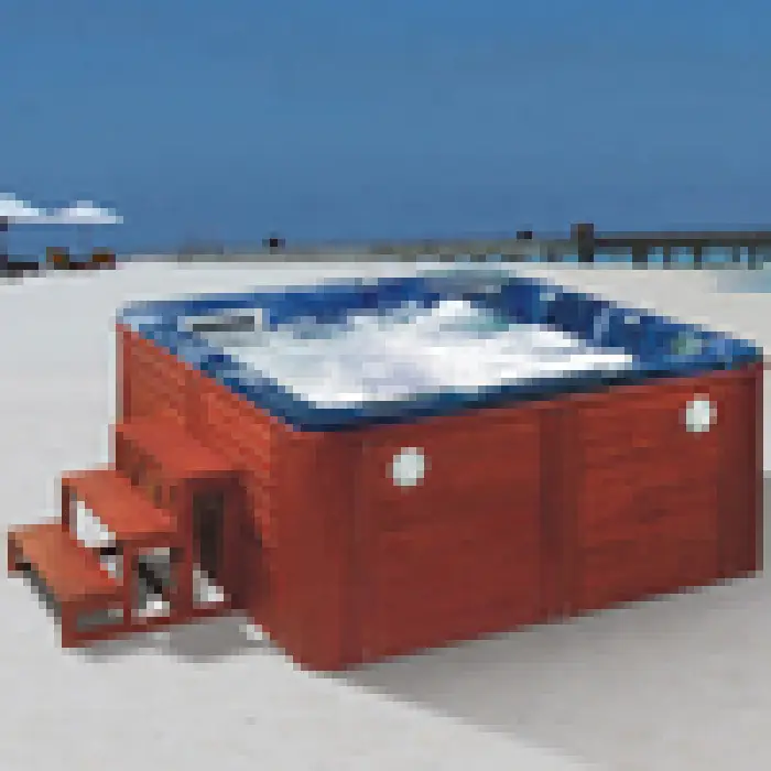Factory Price Modern Outdoor 6 Person Size Acrylic Massage Spa Hot Tub — image 3