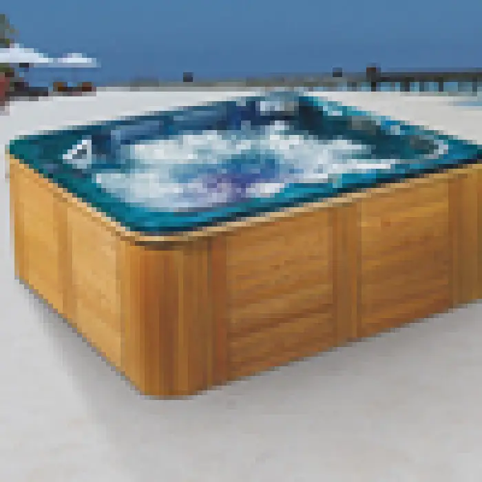 Factory Price Modern Outdoor 6 Person Size Acrylic Massage Spa Hot Tub — image 4