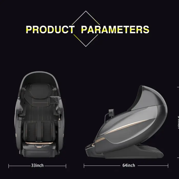 Luxury Modern Full Body Robot Ai Smart Sl Track Deluxe Massage Chair Zero Gravity 4D Massage Chair for Home Office — image 8