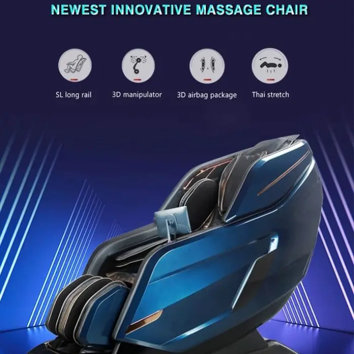 Luxury Massage Chair 4d Automatic Massage Chair 4d 2021 Wholesale Electric Amazing Best Sale — image 7