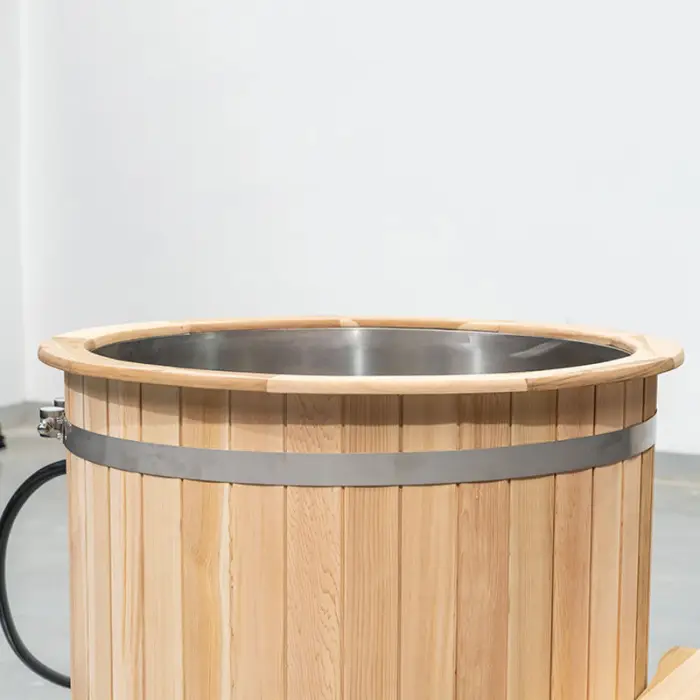 Smartmak Manufacturer Single Cold Ice Plunge Wood Ice Plunge Tub — image 4