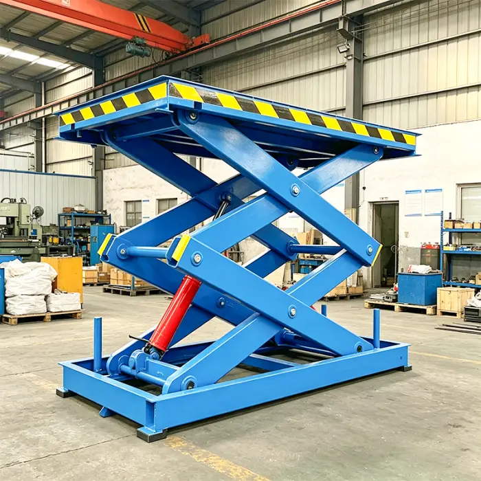 Hydraulic Stationary Scissor Lift Table Electric Powered Cargo Platform for Industrial Logistics and Factory Assembly — image 4