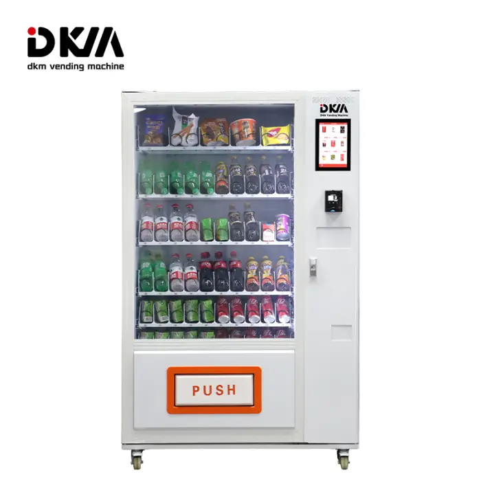 DKM Automatic Distributeur Automatique Combo Water Snack and Drink Beverage Vending Machines for Shopping Mall Public Area — image 3