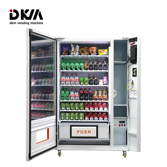 DKM Automatic Distributeur Automatique Combo Water Snack and Drink Beverage Vending Machines for Shopping Mall Public Area — image 5