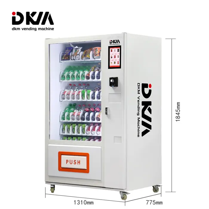 DKM Automatic Distributeur Automatique Combo Water Snack and Drink Beverage Vending Machines for Shopping Mall Public Area — image 7