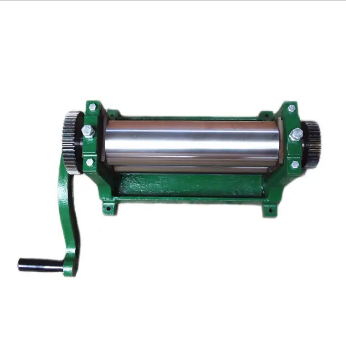 Beekeeping Tools Manual Beeswax Comb Foundation Roller Mill Machine Hand Crank Bee Wax Rollers Stamper Printing Machine — image 3