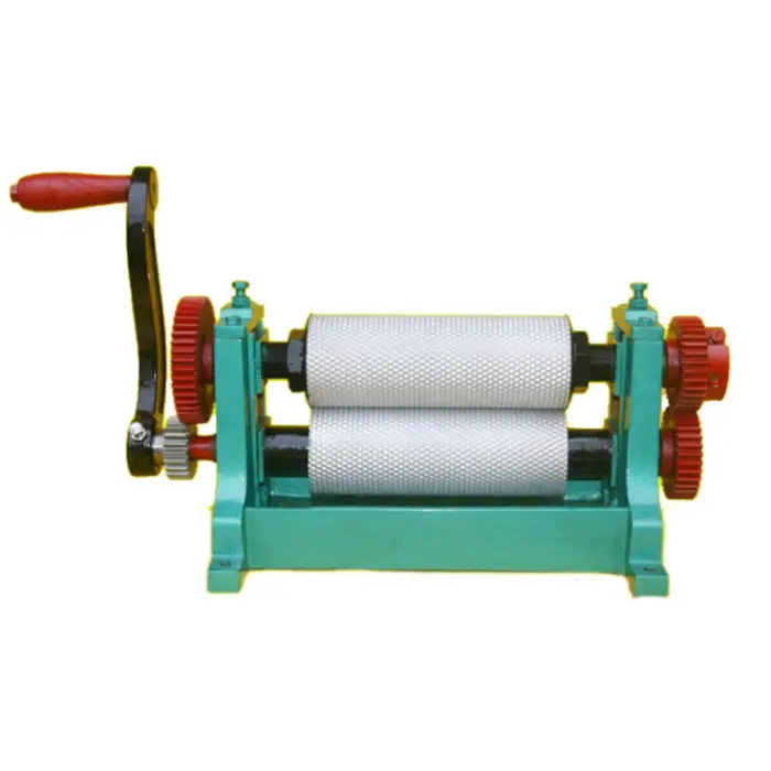 Beekeeping Tools Manual Beeswax Comb Foundation Roller Mill Machine Hand Crank Bee Wax Rollers Stamper Printing Machine — image 7