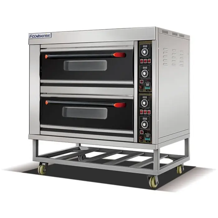 China Industrial Commercial Appliances Kitchen Equipment Pizza Baking Cooking Pizza 3 Deck Gas Bakery Oven — image 4