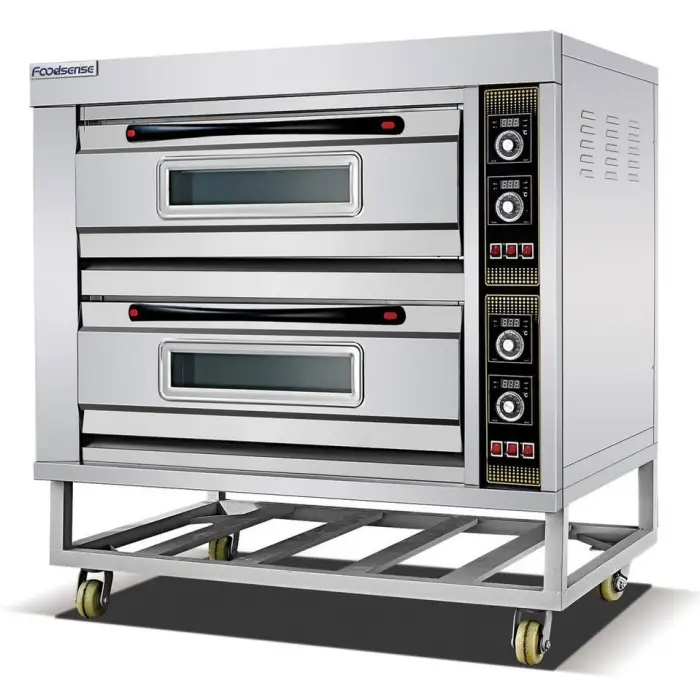 Hot Sale 2025 Bakery Equipment Commercial Pizza Gas Electric 1 Layer Deck Baking Oven — image 4